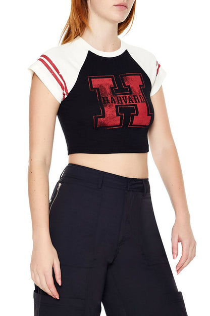Raglan Harvard Graphic Baby Tee