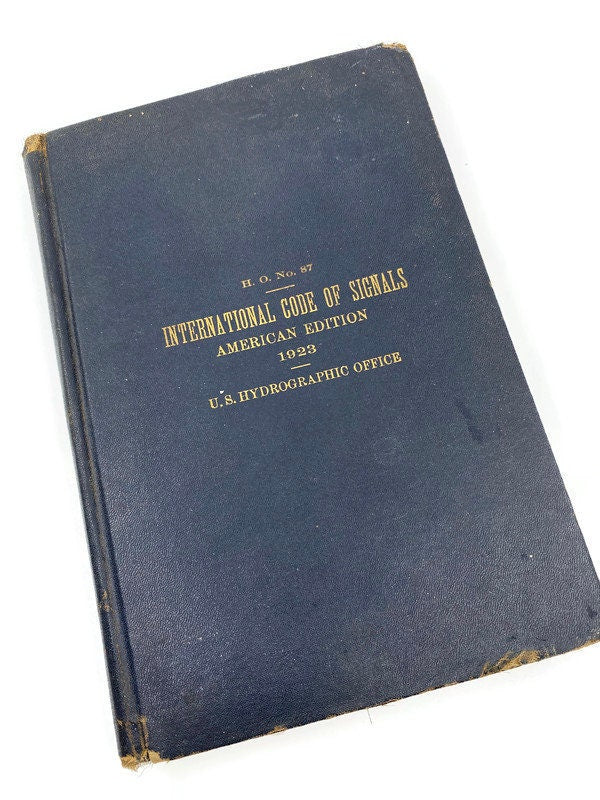 Rare Antique Book, International Code of Signals American Edition 1923 at Duckwells