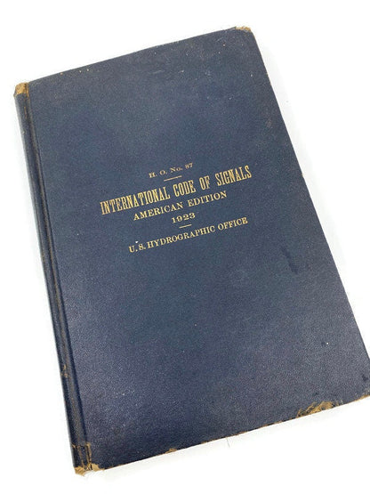 Rare Antique Book, International Code of Signals American Edition 1923 at Duckwells