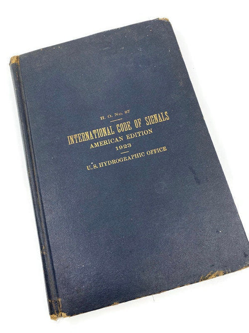 Rare Antique Book, International Code of Signals American Edition 1923 at Duckwells
