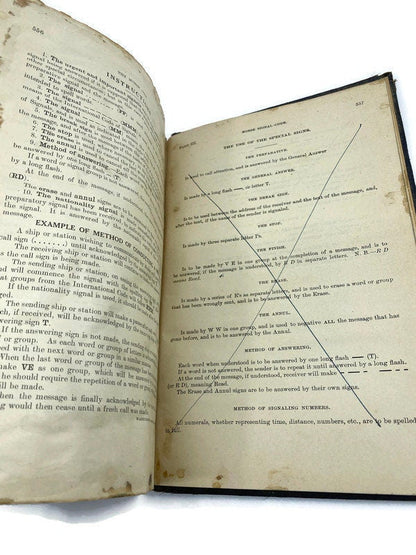 Rare Antique Book, International Code of Signals American Edition 1923 at Duckwells