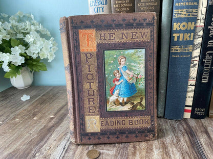 Rare Antique Book, The New Picture Reading Book, 1872 at Duckwells