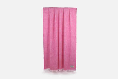 Raspberry Mooneen Mohair Throw Blanket - Cushendale Woollen Mills