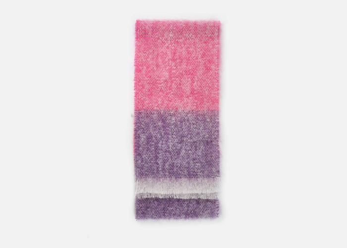 Raspberry Silare Mohair XScarf - Cushendale Woollen Mills