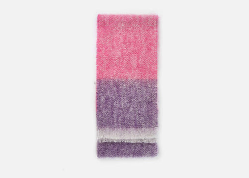 Raspberry Silare Mohair XScarf - Cushendale Woollen Mills