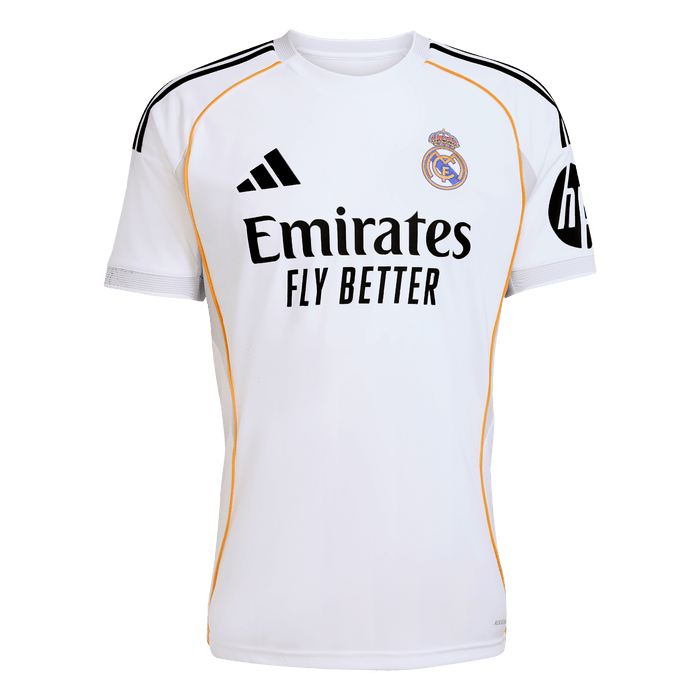 adidas Real Madrid  25/26 Home Soccer Jersey | White-Black | Men's