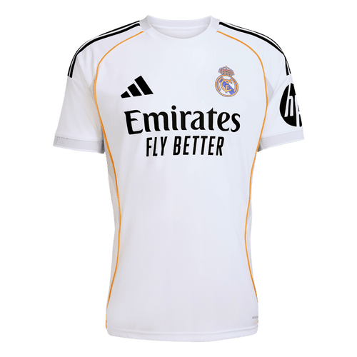 adidas Real Madrid  25/26 Home Soccer Jersey | White-Black | Men's
