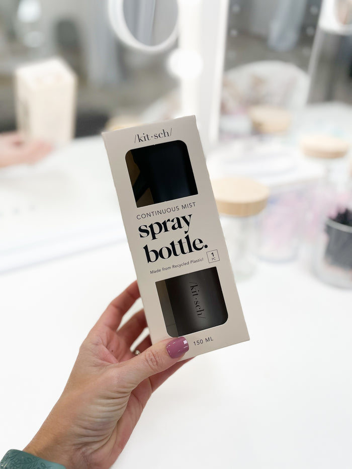 Recycled Plastic Continuous Spray Bottle - Black