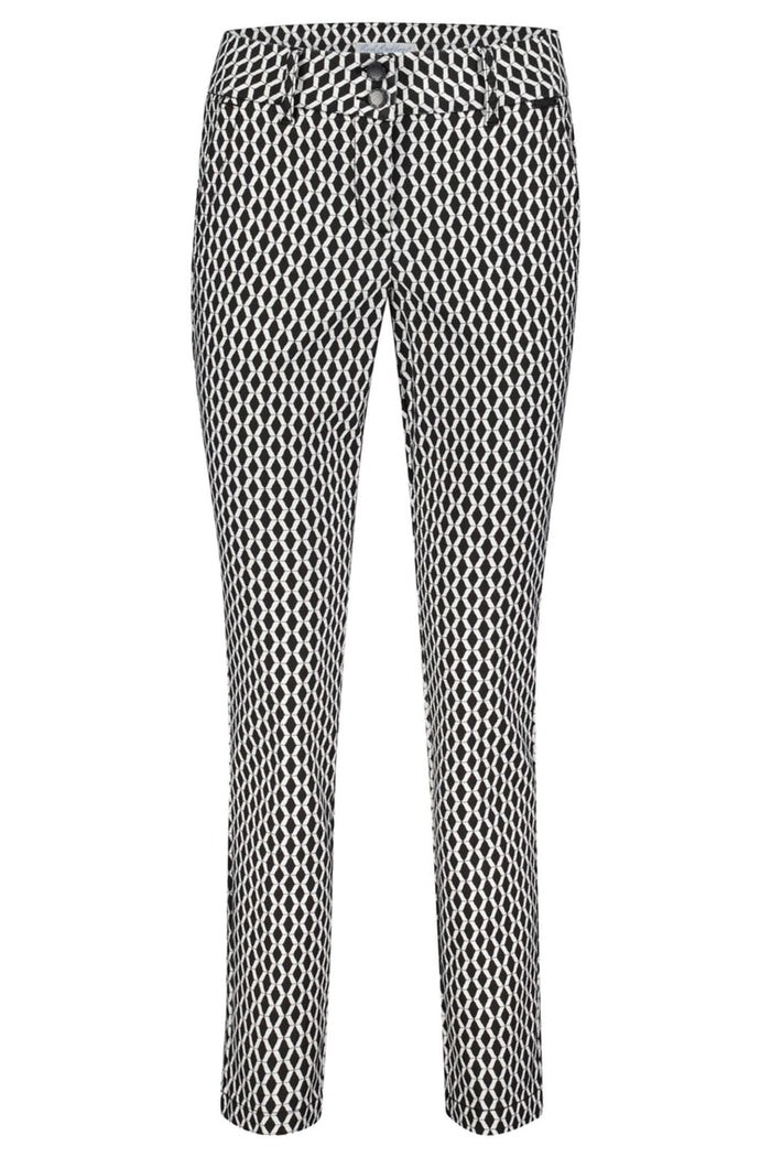 Red Button SRB4121 Diana Black Multi Print Trouser - Dotique - Red Button