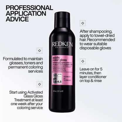 Redken Acidic Color Gloss Activated Glass Gloss Hair Treatment 237ml