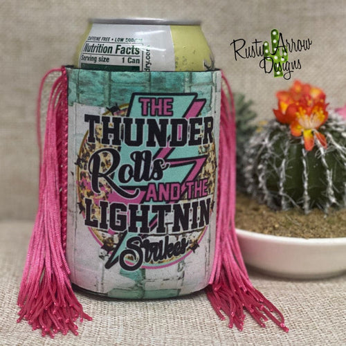 Regular The Thunder Rolls Fringe Koozie - Koozie