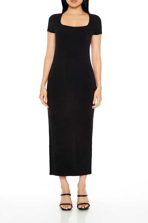 Ribbed T-Shirt Maxi Dress