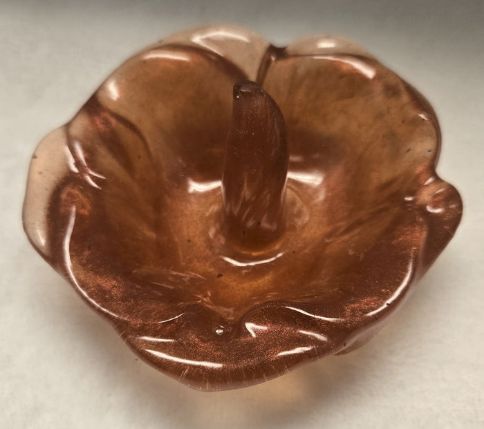 Ring Holder resin red sparkle
