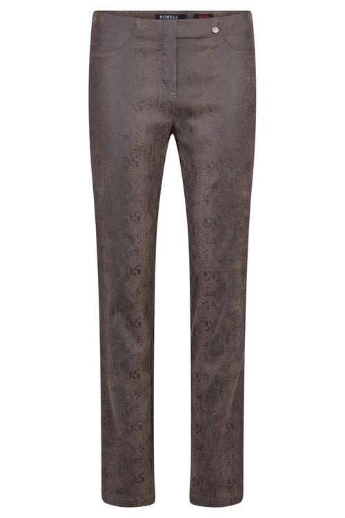 51690 54493 dotique  robell bella animal print trouser 1  front