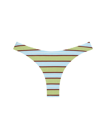 LSPACE Rocky bikini bottom in Comporta Cool Girl print, off-model flat lay.