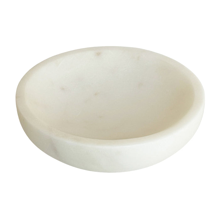 Round White Marble Bowl