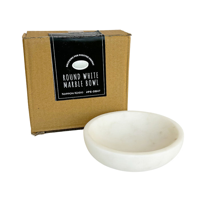 Round White Marble Bowl