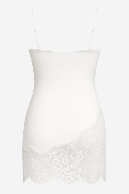 Rozalia Slip Sheer Lace White