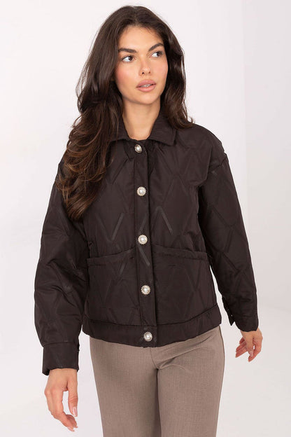 Rue Paris Fashionable Casual Jacket for Women brown 2 one-size-fits-all - Coats & Jackets