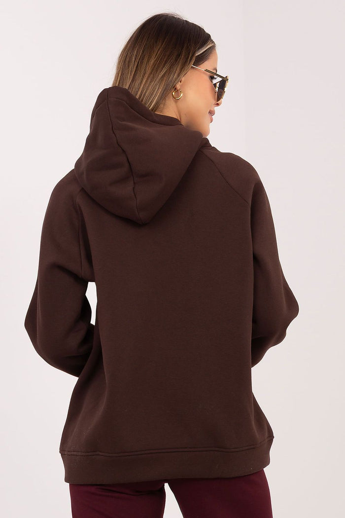 Rue Paris Hooded Sweatshirt with Bold 'HOLY' Print - Sweatshirts
