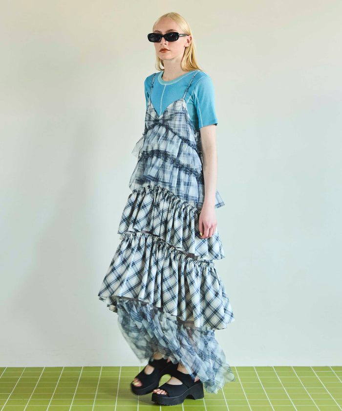 【SALE】Bicolor Stitch Rib T-shirt