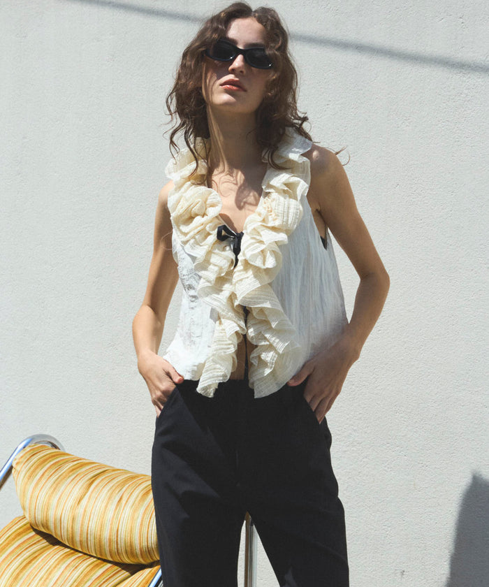 【SALE】Washer Ruffle Tops