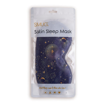 Satin Sleep Mask - Blue Celestial - Satin Sleep Mask