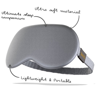 Satin Sleep Mask - Grey - Satin Sleep Mask