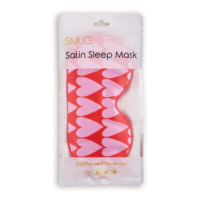 Satin Sleep Mask - Longheart Print - Satin Sleep Mask