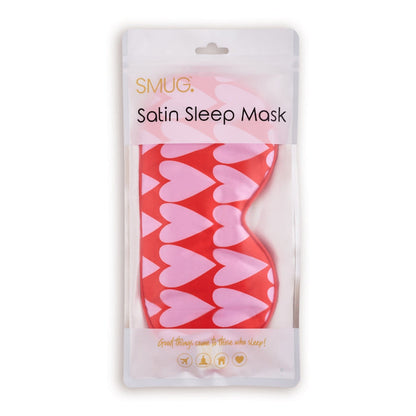 Satin Sleep Mask - Longheart Print - Satin Sleep Mask