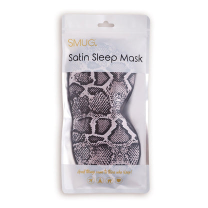 Satin Sleep Mask - Snake Print - Satin Sleep Mask