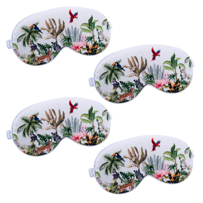 Satin Sleep Mask Multipack Sets - Various Designs Jungle - Satin Sleep Mask Set