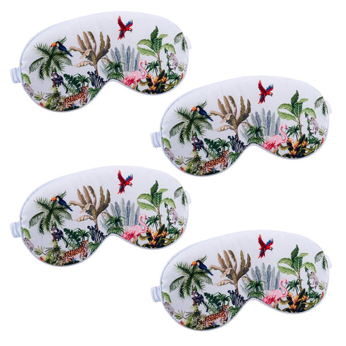 Satin Sleep Mask Multipack Sets - Various Designs Jungle - Satin Sleep Mask Set