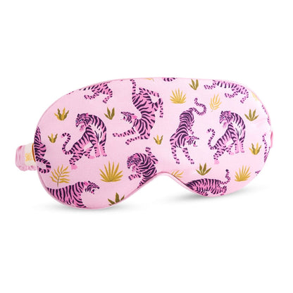 Satin Sleep Mask with Trendy Tiger Print Sleep Mask Only - Satin Sleep Mask
