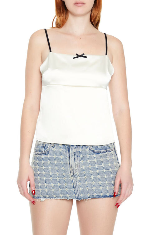 Satin Tie-Back Bow Cami