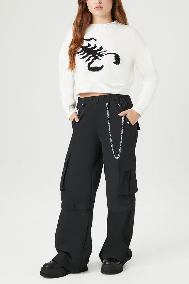 Scorpion Cropped Sweater