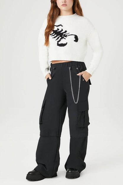 Scorpion Cropped Sweater