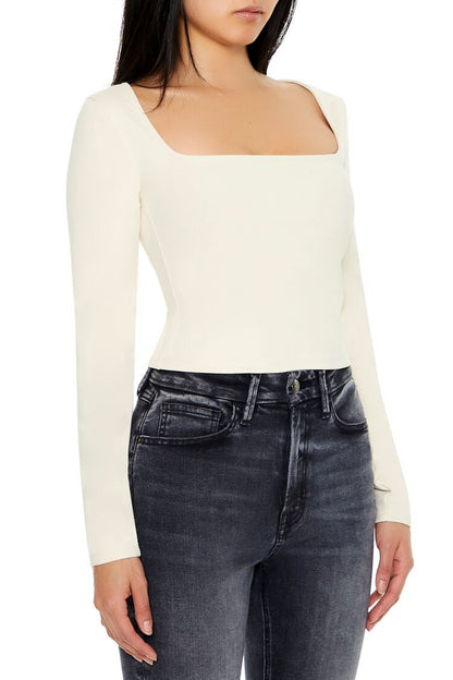Sculpt Shape Square-Neck Top