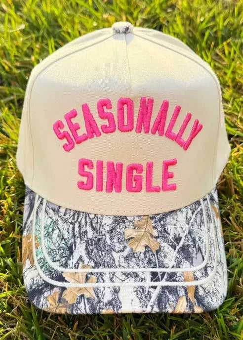 poppy pine ladies camo trucker hat seasonally single
