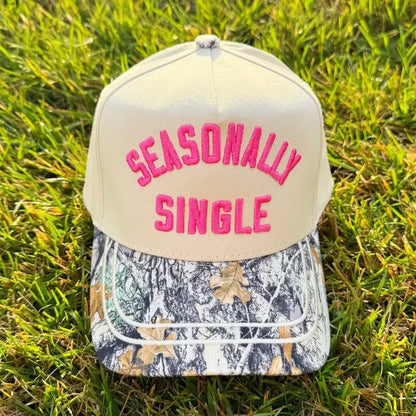 Seasonally Single Camo Hat