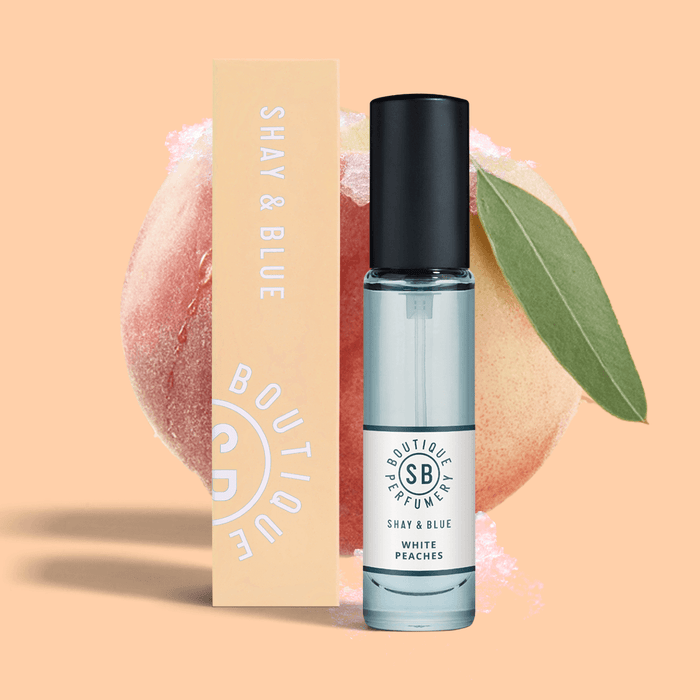 Shay & Blue White Peaches Fragrance 10ml Natural Spray - Natural Spray Fragrance