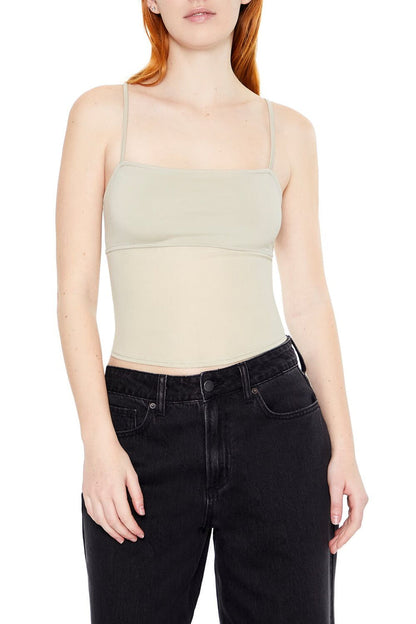 Sheer Ponte Knit Cami