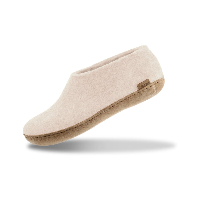 Shoe with leather sole - Off white