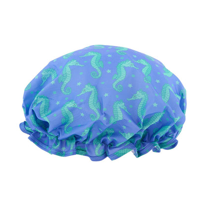 Shower Cap - Seahorse Print - Shower Caps