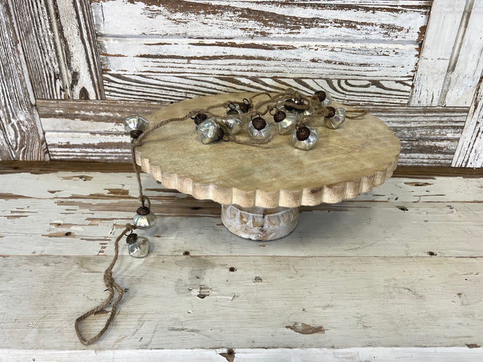 Silver Mercury Glass Ornament Garland
