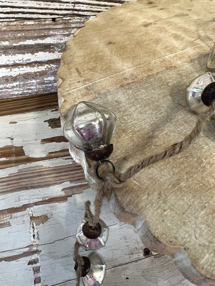 Silver Mercury Glass Ornament Garland