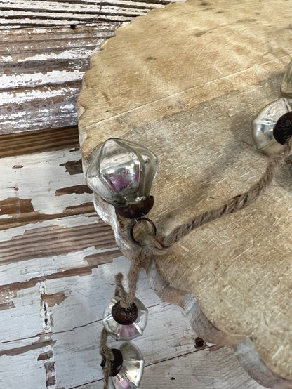 Silver Mercury Glass Ornament Garland