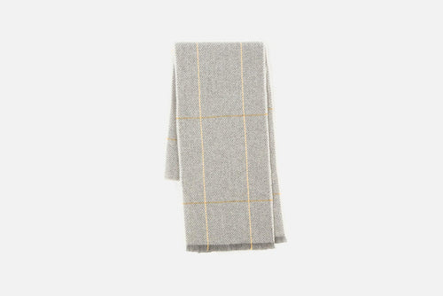 Silver Turra Merino Lambswool Scarf - Cushendale Woollen Mills