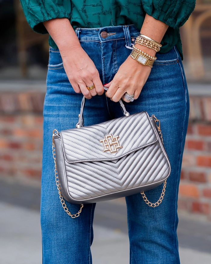 Sinclair Quilted Crossbody Black Pearl