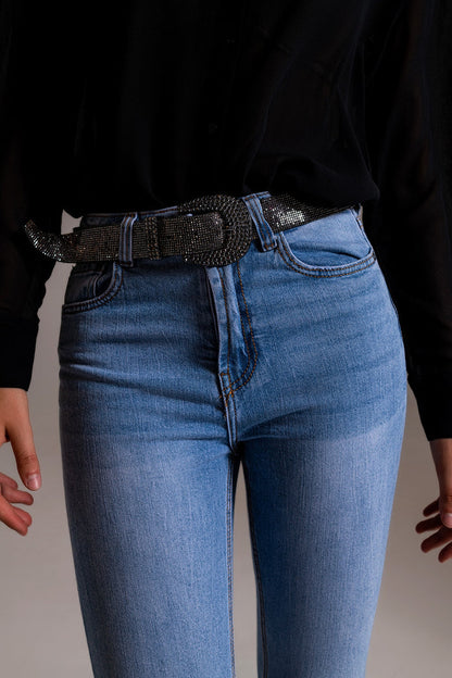 Skinny High Waist Jeans in Light Wash - Denim